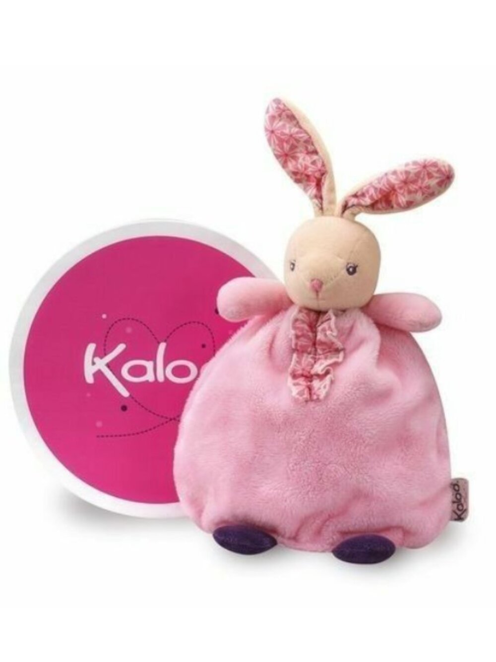 Kaloo Pink Rabbit Hand Puppet /Doudou /Lovey/Security blanket New in Gift Box